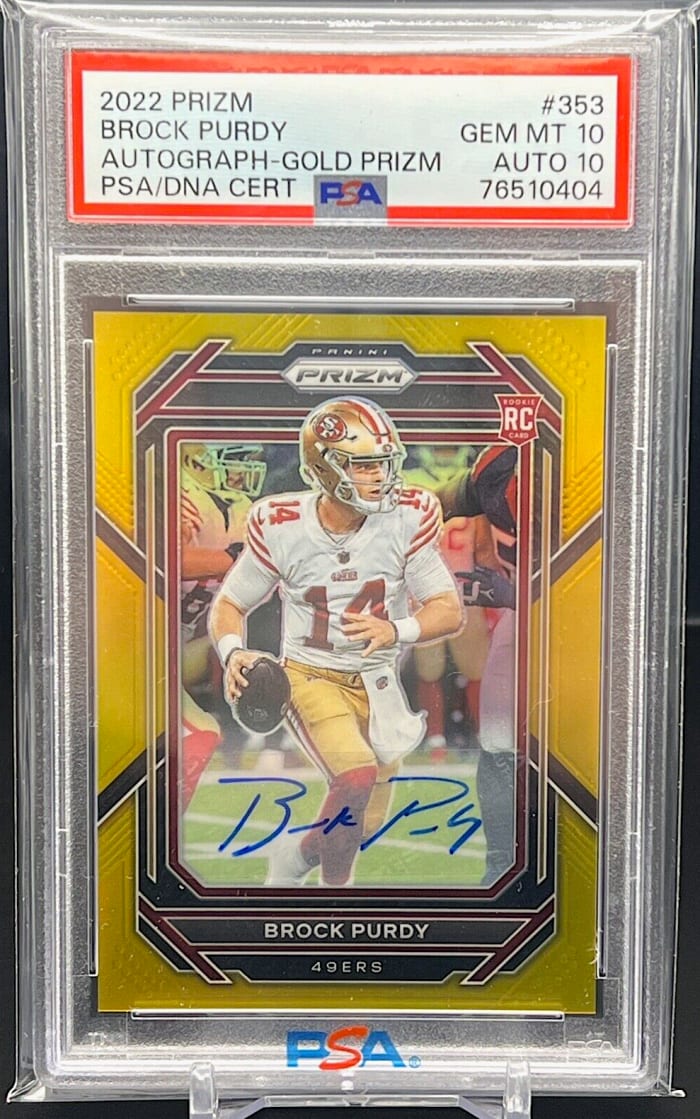 Brock Purdy Drawing Big Interest On Card Market Jerry Rice Rookie A