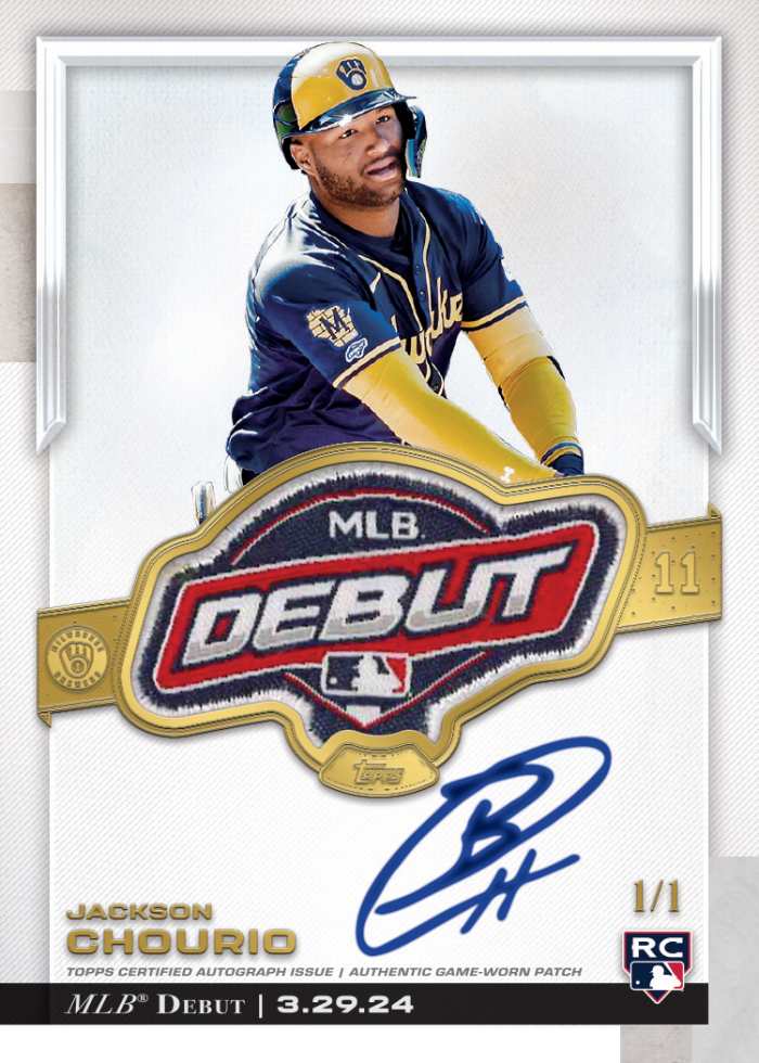 Topps Chrome Update Set With Mlb Debut Patches Expected To Attract