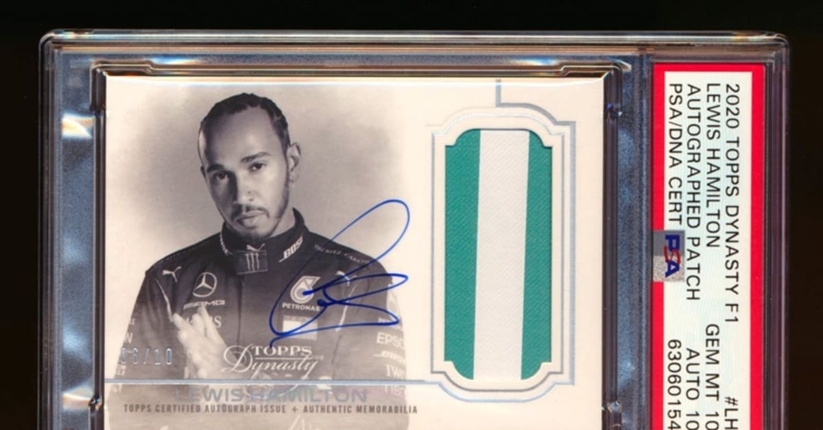 eBay Formula 1 auction highlights Lewis Hamilton, rare F1 cards 
