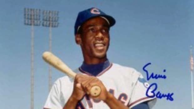 Unless it was during game action, and even then it might be a challenge, there aren’t many photos of Ernie Banks in which he isn’t smiling. 