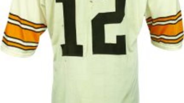 1977 Terry Bradshaw Game Worn AFC Championship Pittsburgh Steelers Jersey (Photomatched) (2)