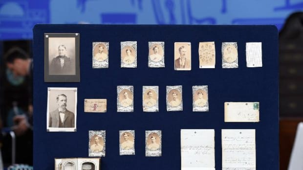 This collection of Boston Red Stockings memorabilia is valued at $1 million. 