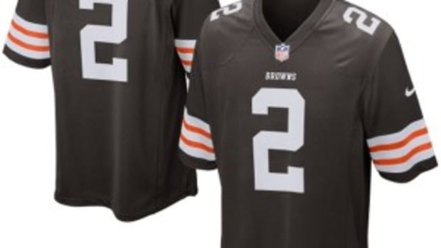 Johnny Manziel’s Browns jersey is among the best sellers in the NFL heading into the 2014 season. 