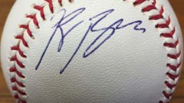 Sports Collectors Digest Editor Bert Lehman obtained Ryan Braun’s autograph at Spring Training in 2007.