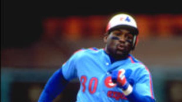  Tim Raines was always a threat on the basepaths during his career, and is often considered the second best leadoff hitter of all-time. (Otto Greule Jr / Stringe/Getty images sport)