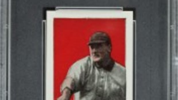 Recently discovered in a Defiance, Ohio house attic with over 700 other well-preserved 1910 era E98 series baseball cards, this card of Hall of Fame player Honus ("Hans") Wagner has been certified PSA Gem Mint 10 and is expected to sell for $200,000 or more in an auction conducted by Heritage Auctions on August 2, 2012. (Photo courtesy of Heritage Auctions.)
