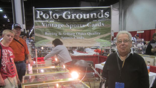 Bill Nathanson of the Polo Grounds of Plantation, Fla., was busy but happy to pause for a photo.