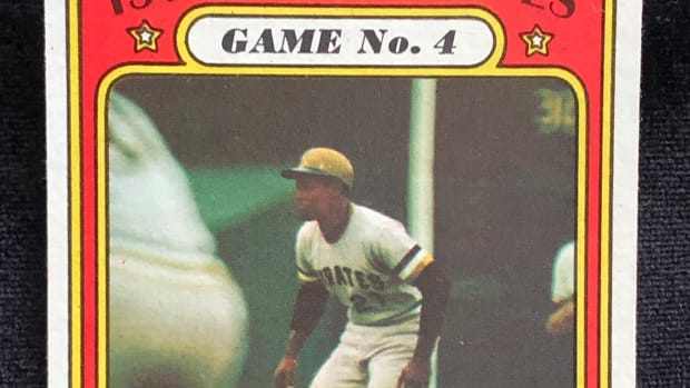 1972 Topps card of Roberto Clemente from 1971 World Series.