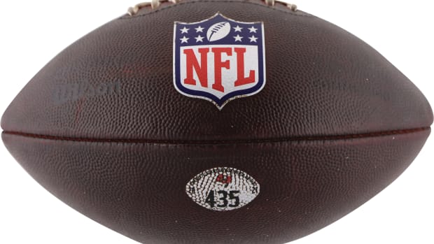 The football Tom Brady threw for the final touchdown pass of his career.
