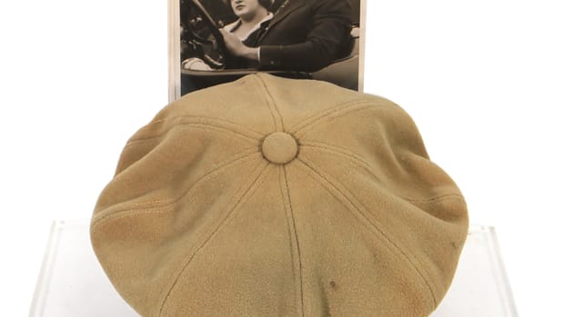 Babe Ruth cap that he wore during the 1920s.