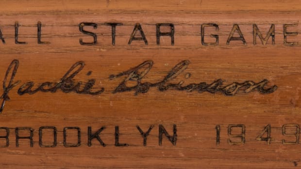 Jackie Robinson bat from 1949.