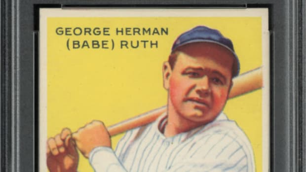 1933 Goudey Babe Ruth card from the Manny Gordon Collection.