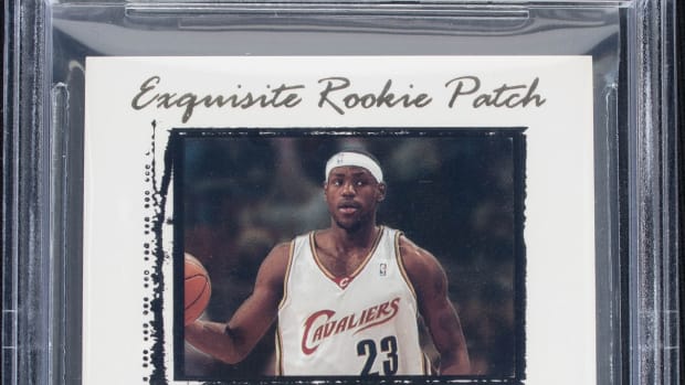 2003-04 LeBron James Upper Deck Exquisite Rookie Parallel card purchased by Leore Avidar and his Alt company.