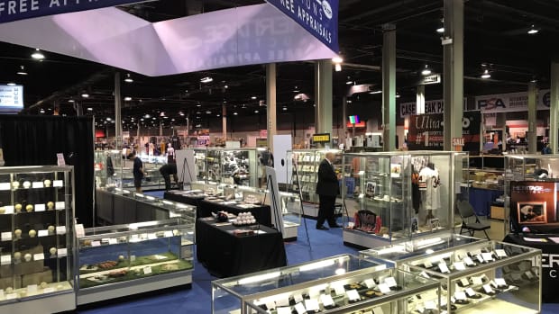 Heritage Auctions' display case at the 2019 National.