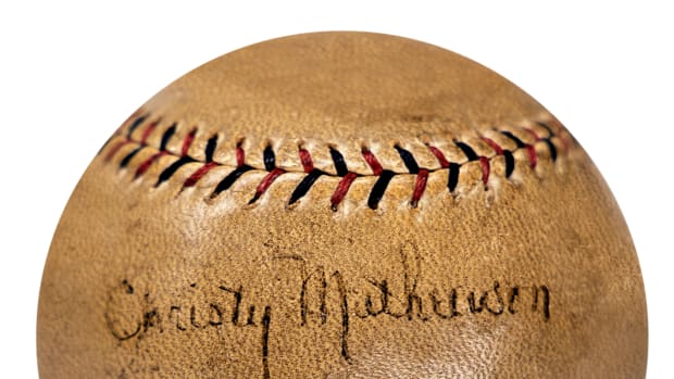Baseball signed by Christy Mathewson, Babe Ruth and Lou Gehrig up for auction at Gotta Have Rock and Roll.