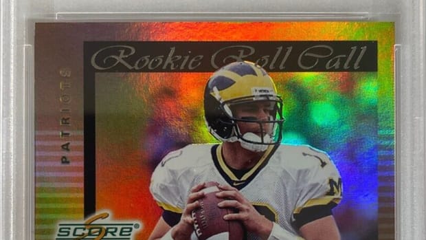 2000 Score Rookie Preview Tom Brady Roll Call card.