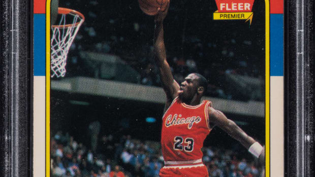 1986 Fleer Michael Jordan rookie card.