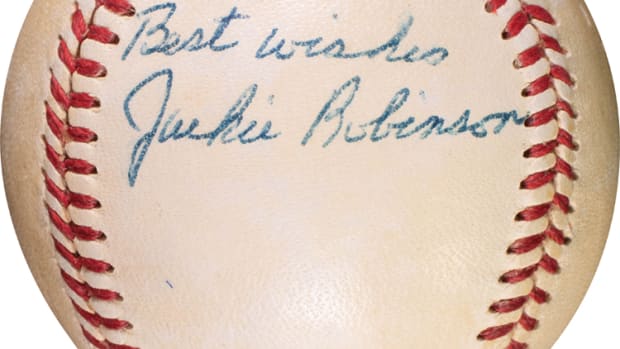 Charitybuzz: Babe Ruth Signature Auto Grade 9 from 1940 in Framed Yankees  Display