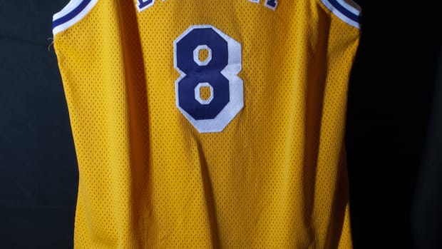 Kobe Bryant jersey that sold for $2.7 million at SCP Auctions.
