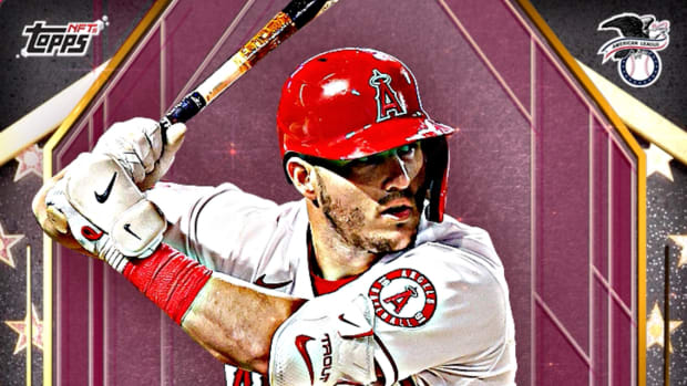 A sample of a Mike Trout NFT from the 2022 Topps MLB All-Star Game NFT Collection.