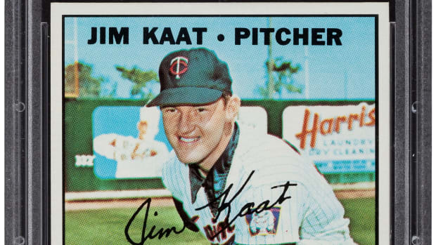 1967 Topps Jim Kaat card.