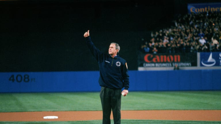 Yankee Stadium pitching rubber used by President Bush in 2001 World Series highlights new Heritage auction