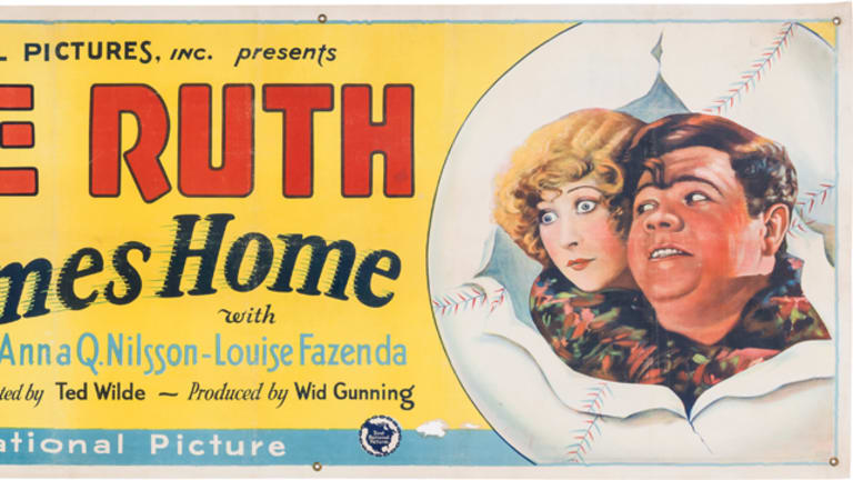 Babe Ruth rookie card, Babe movie banner highlight Memory Lane Winter Auction