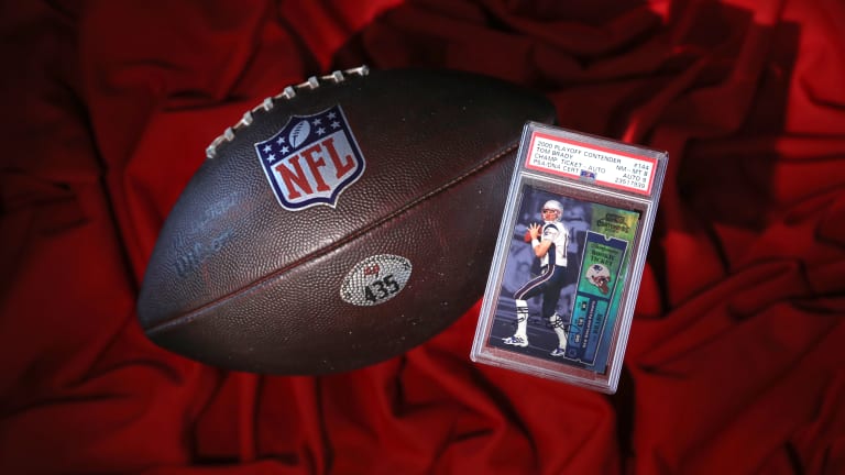 Football from Tom Brady’s final career TD pass up for bid at Lelands