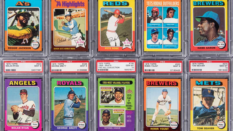 Rare, high-grade Topps 1975 Baseball complete set highlights latest Goldin auction