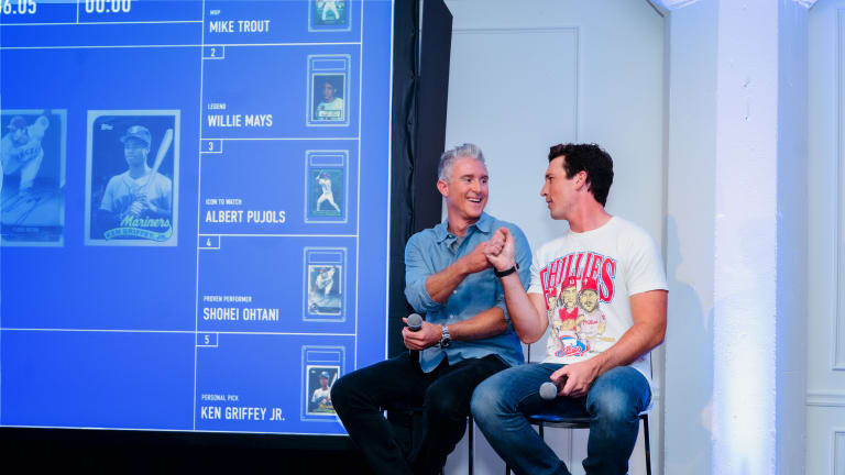Actor Miles Teller picks Mike Trout, Willie Mays cards for Vault Stars Collection at eBay