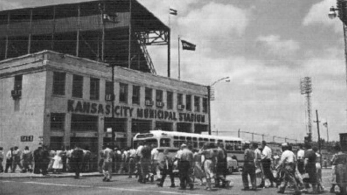 Bob Busser on X: Old Municipal stadium in Kansas City a few