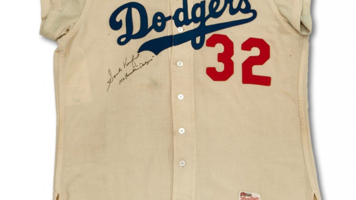 Sandy Koufax's Rookie Brooklyn Dodgers Jersey Is Up for Auction