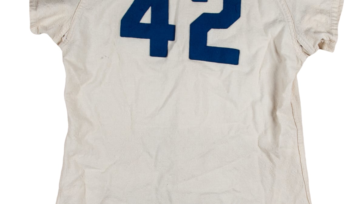 Jackie Robinson Dodgers jersey from rookie year sold for $2.05 million