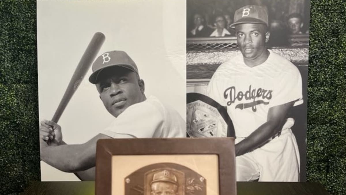 Dodgers News: Game-Worn Jackie Robinson Hat Sells In Auction Record-Setting  Price - Dodger Blue