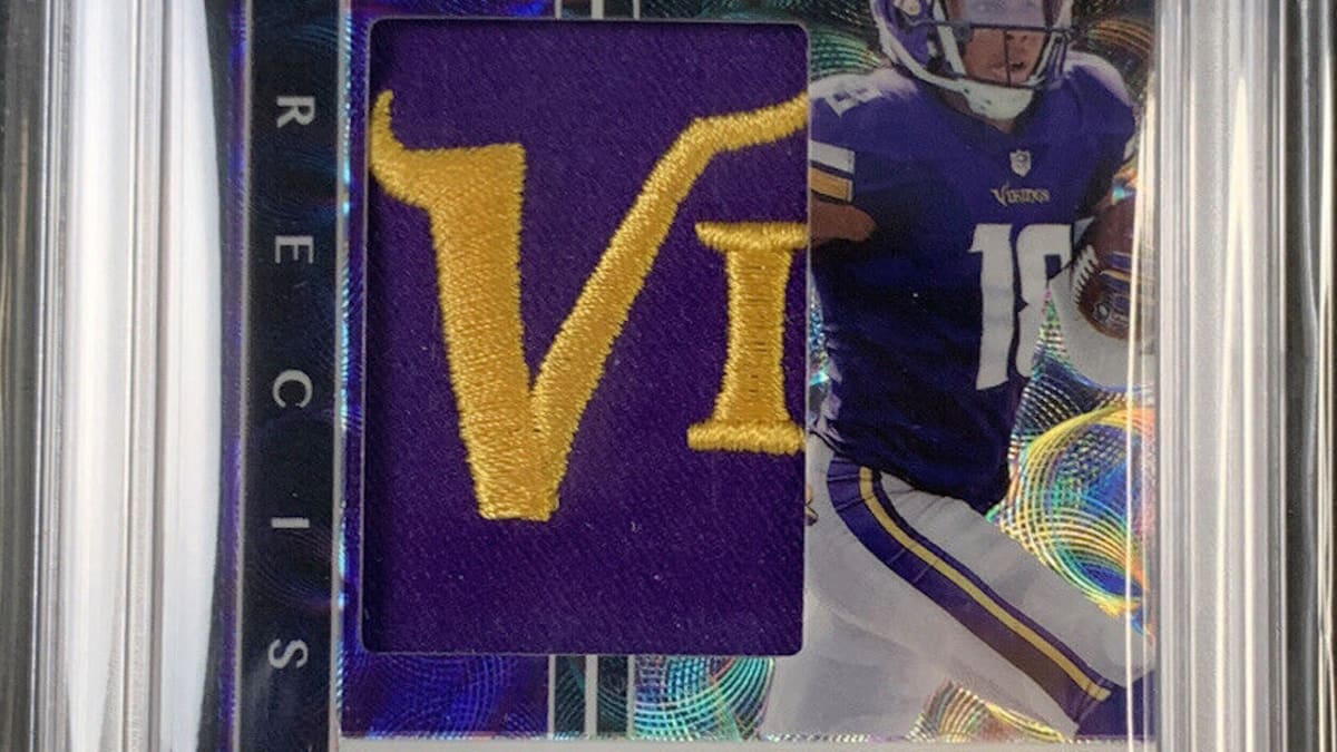 Vikings star Justin Jefferson quite the catch for football card