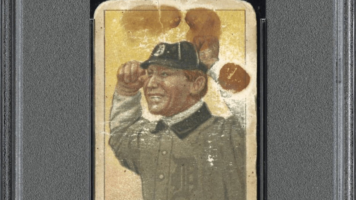 Hugh Jennings/Tyrus Cobb, Detroit Tigers, baseball card portrait]