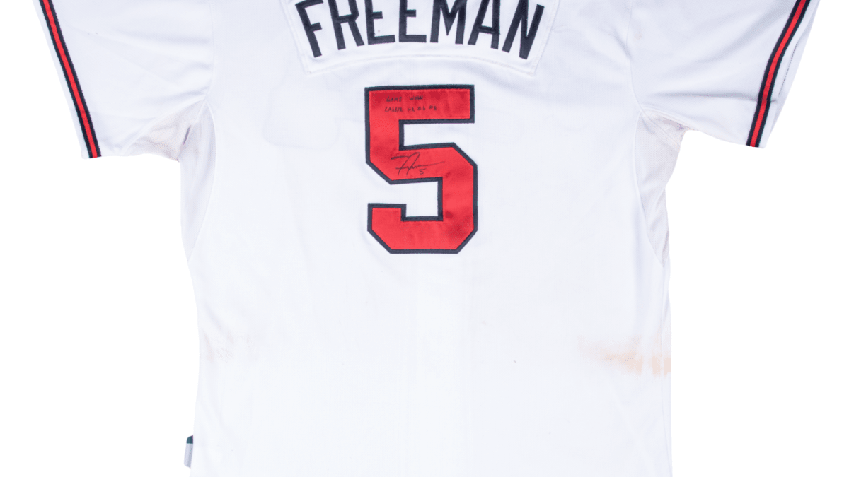  2019 Topps Major League Materials Relics #MLM-FF Freddie Freeman  Game Worn Braves Jersey Baseball Card - White Jersey Swatch : Collectibles  & Fine Art