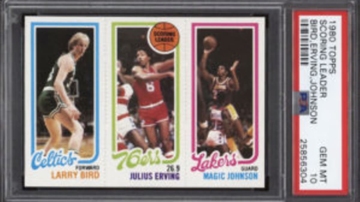 1980-81 Bird, Dr. J, Magic Johnson card sells for more than