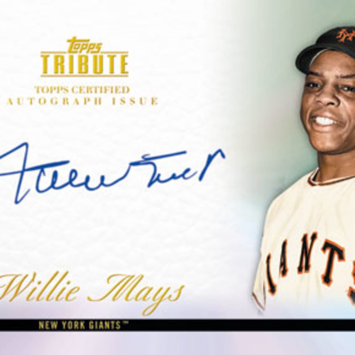 Willie Mays New York Giants Autographed Mitchell & Ness