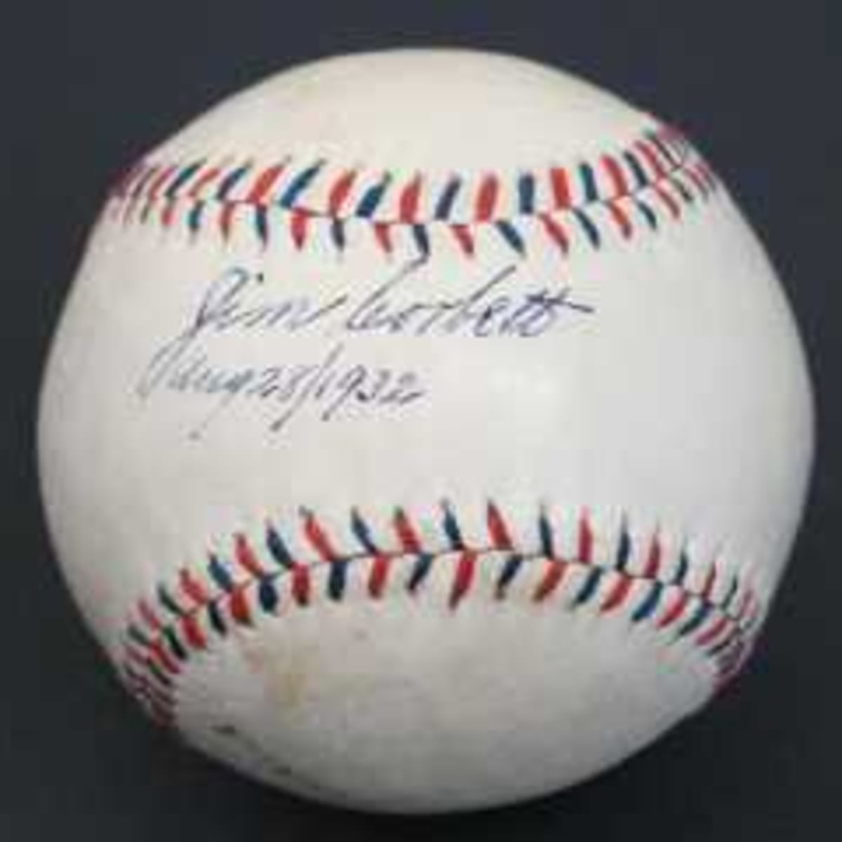 Joe Dimaggio New York Yankees Signed AL baseball ball jsa letter