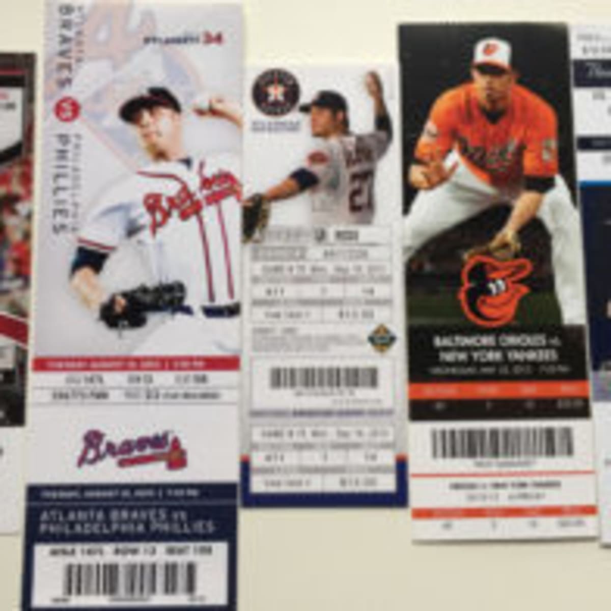 Baseball Atlanta Braves Vintage Sports Ticket Stubs for sale