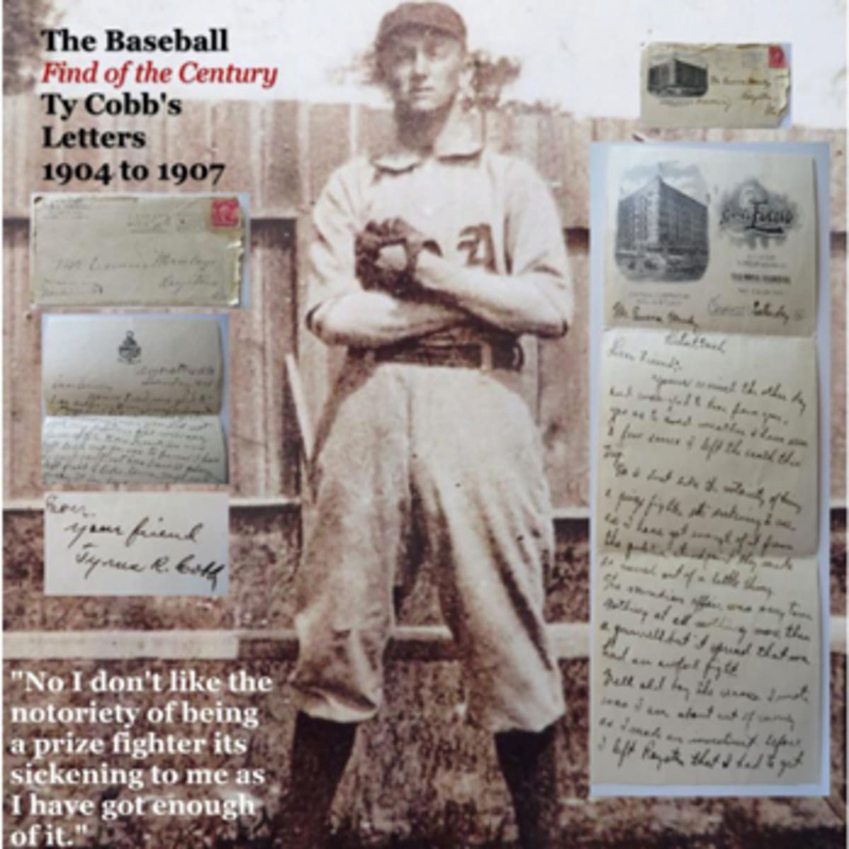 PRESIDENTS OF THE UNITED STATES Ty Cobb MLB Hall Of Fame Handwriting TY-AWF