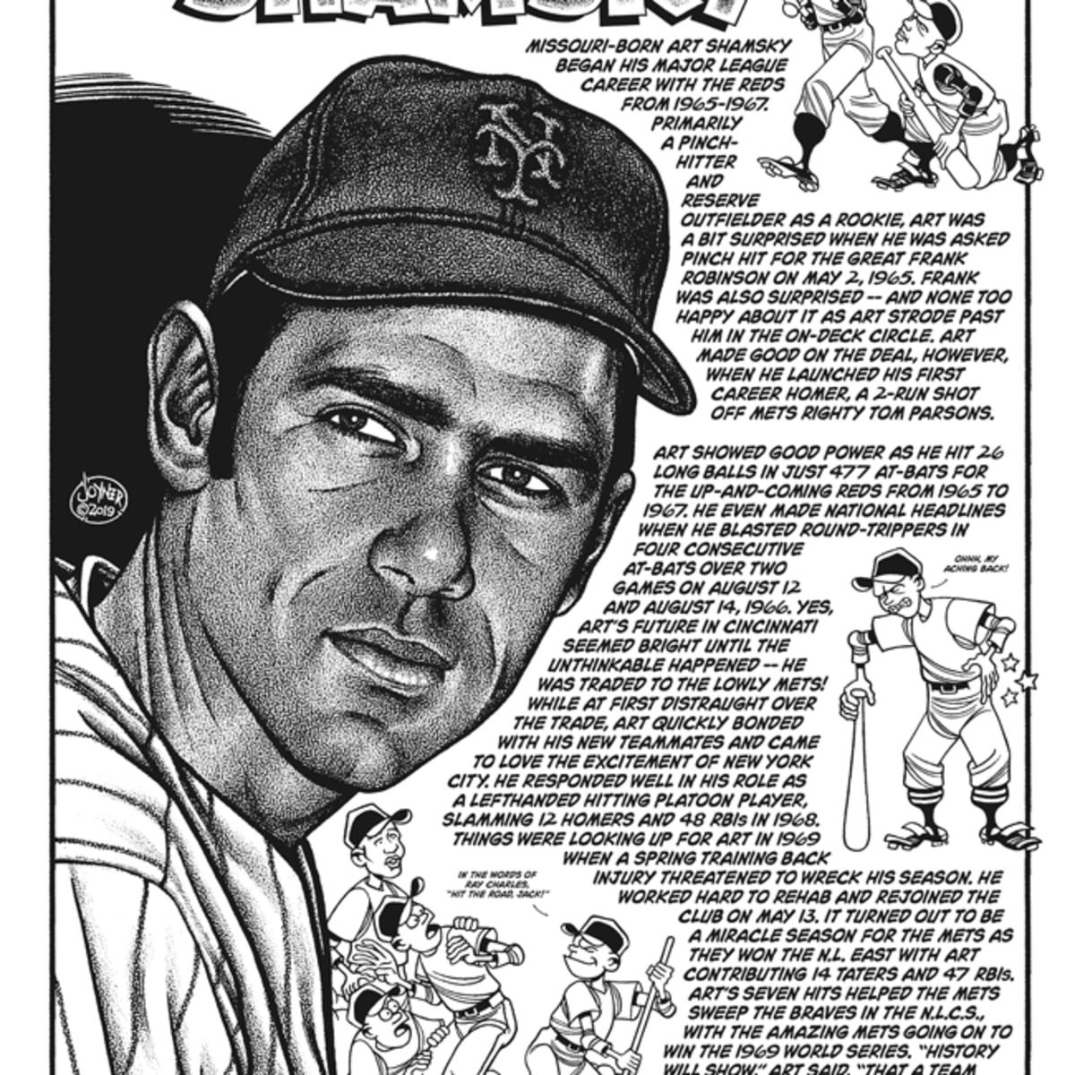 Baseball Art: Miracle Met Art Shamsky - Sports Collectors Digest