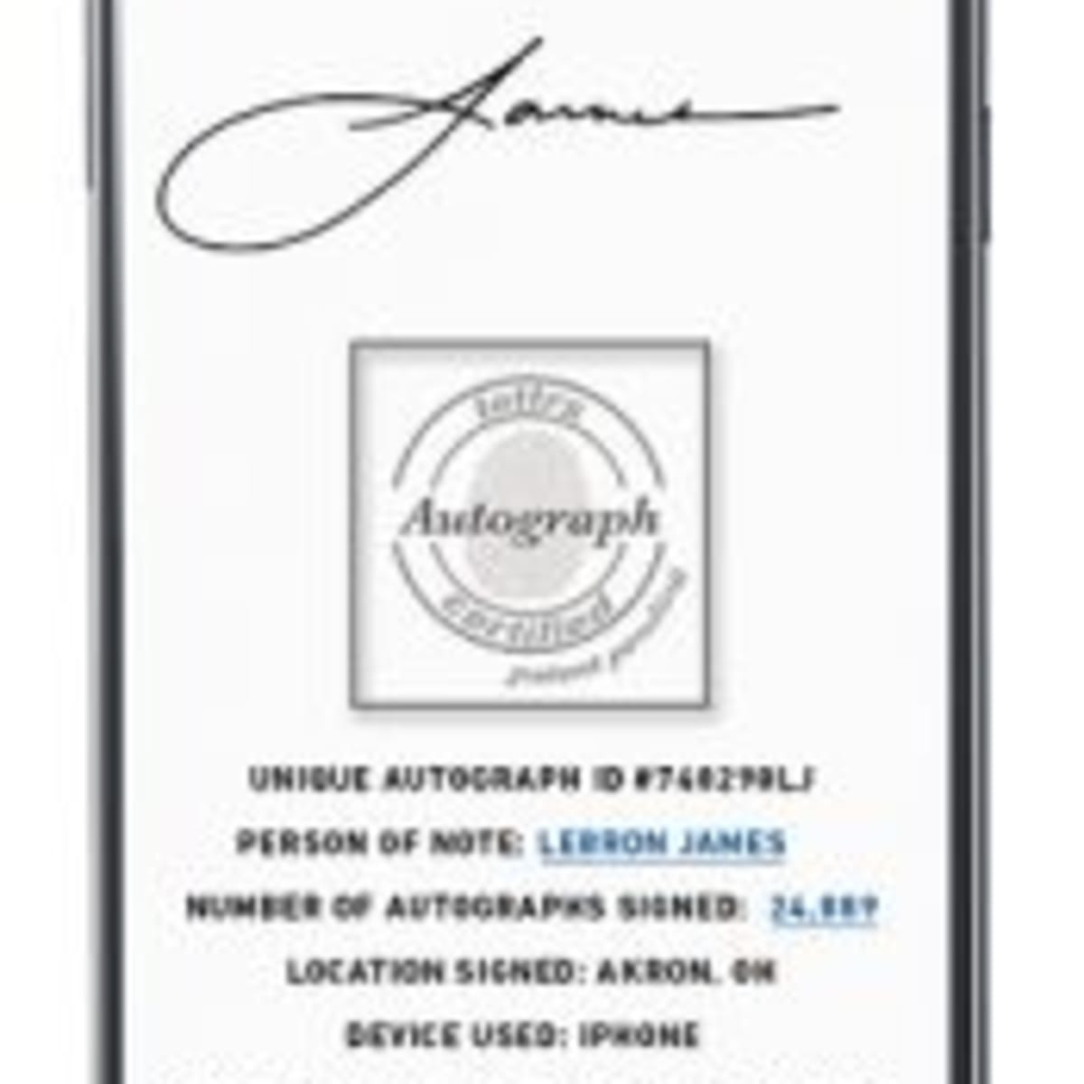 In Person Lebron James Autograph - Book Signing in NYC, In Person Autograph  Authentication Services, Specializing in In Person Autograph  Authentication