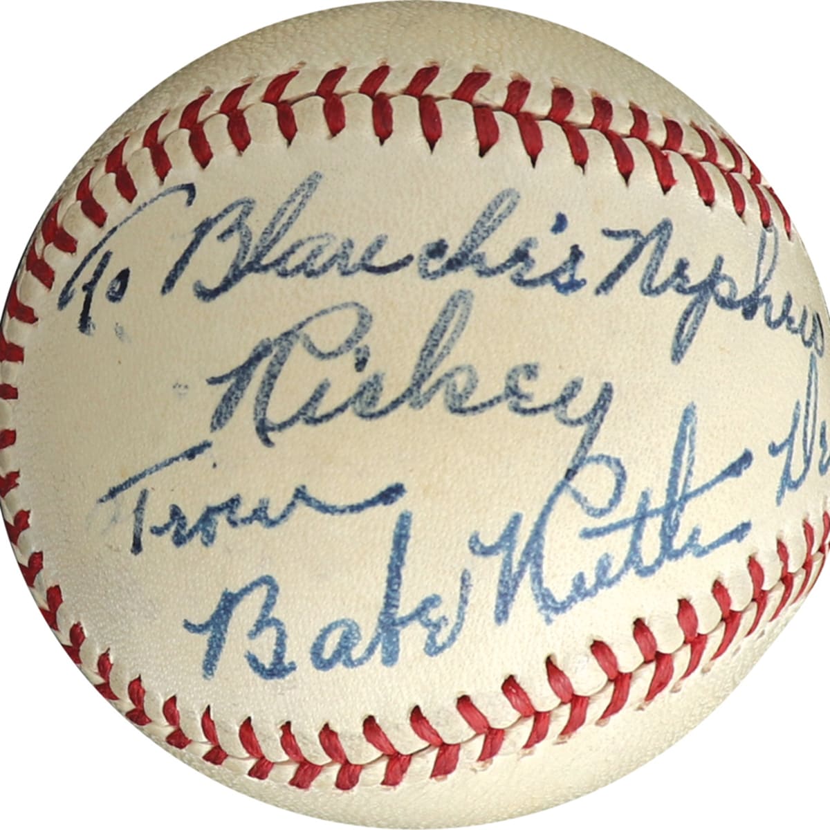 Babe Ruth Autographed Display Yankees Legend! Auction