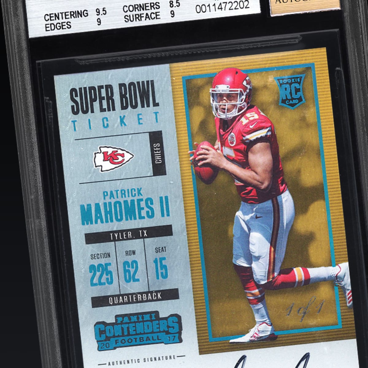 1/1 Patrick Mahomes Rookie Card Set for Auction