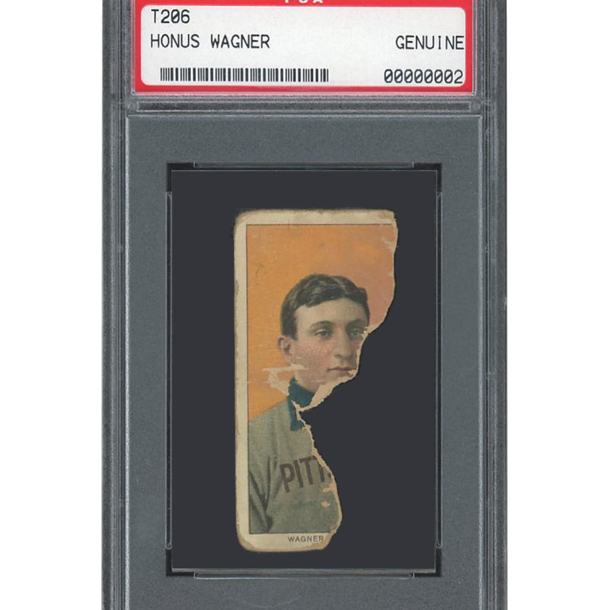 Even half of a Honus Wagner card is worth more than most sports