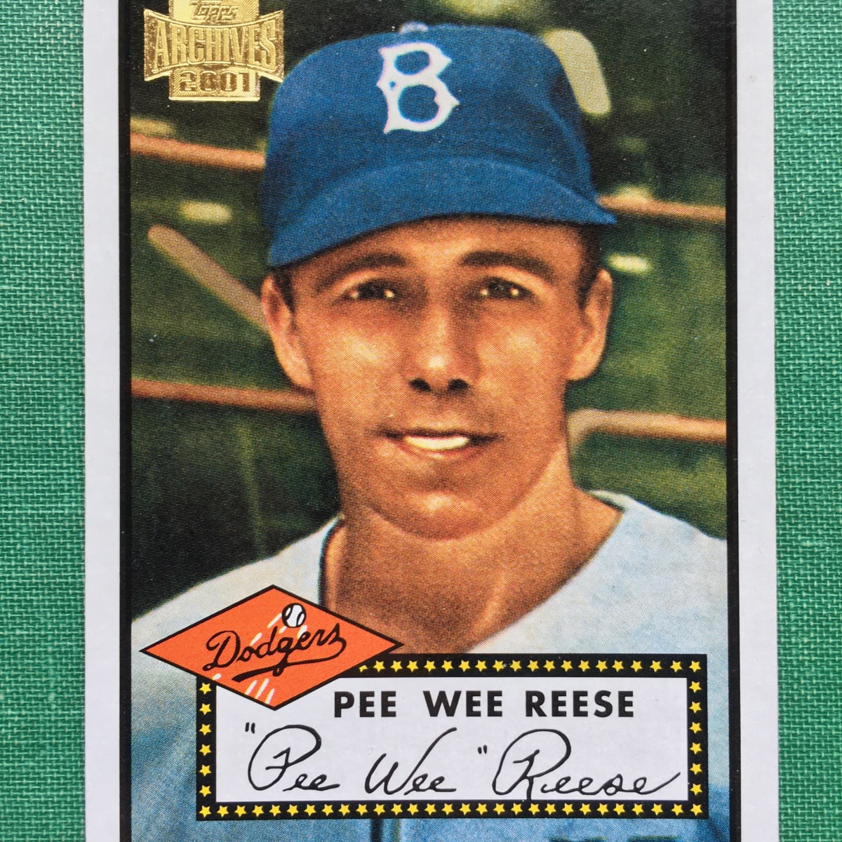 Lot Detail - Pee Wee Reese Signed Brooklyn Dodgers Mitchell and