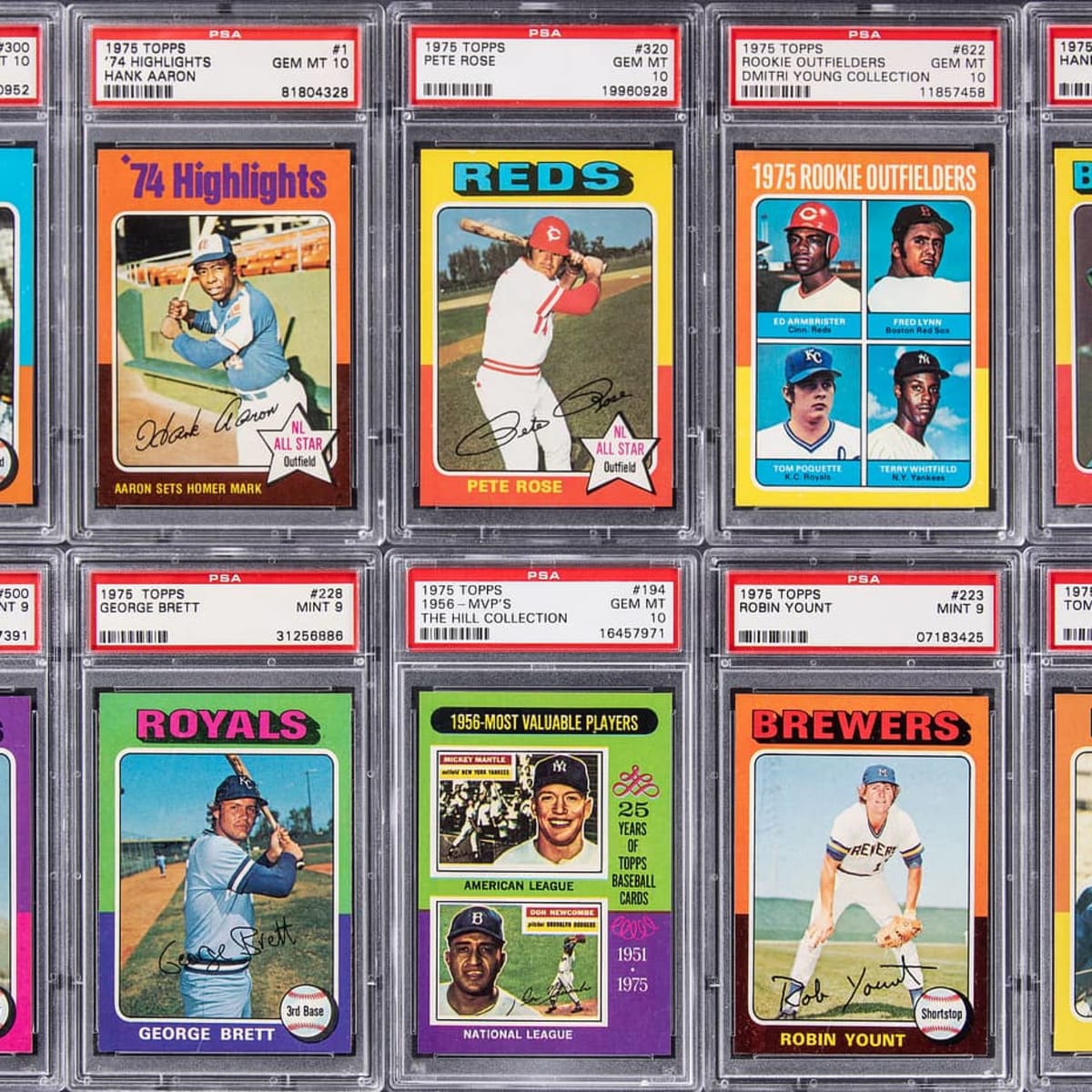 1975 Topps Regular (Baseball) Card# 660 Hank Aaron of the