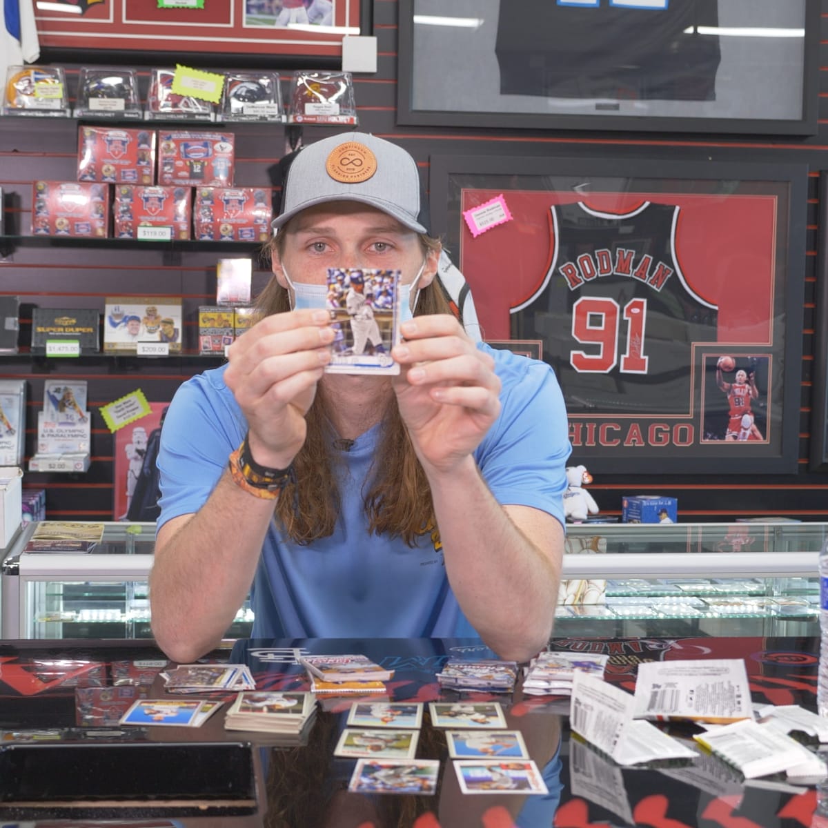 Meet Matt Strahm: Boston Red Sox free agent signee is 'a pack rat' card  collector who hasn't had 'legit' haircut since July 1, 2017 